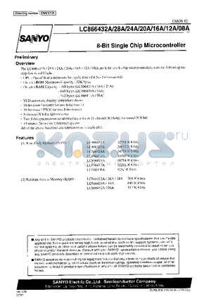 LC866416A datasheet - 8-Bit Single Chip Microcontroller