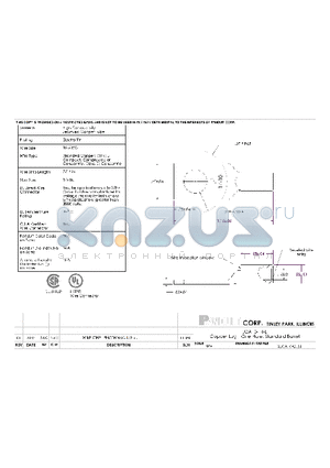 LCA10-14-L datasheet - COPPER LUG - ONE-HOLE, STANDARD BARREL