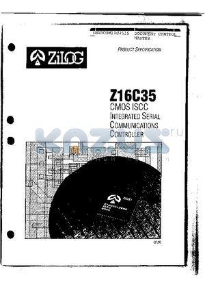 Z16C3510GSE datasheet - CMOS ISCC INTEGRATED SERIAL COMMUNICATIONS CONTROLLER