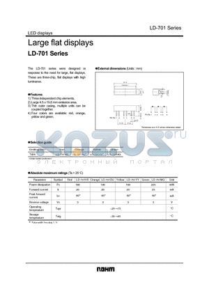 LD-701 datasheet - Large flat displays