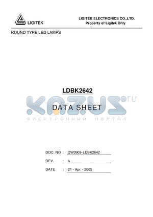 LDBK2642 datasheet - ROUND TYPE LED LAMPS