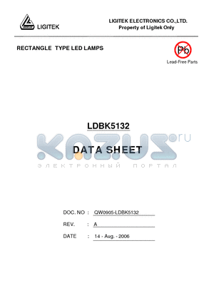 LDBK5132 datasheet - RECTANGLE TYPE LED LAMPS