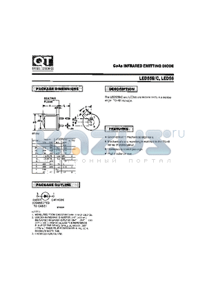 LED56 datasheet - GAAS INFRARED EMITTING DIODE