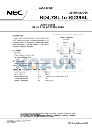 RD22SL datasheet - ZENER DIODES