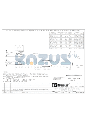 MLT4H-LP datasheet - METAL LOCKING TIE HEAVY SERIES - 304 STAINLESS STEEL