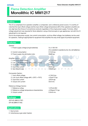 MM1217XS datasheet - Monolithic IC