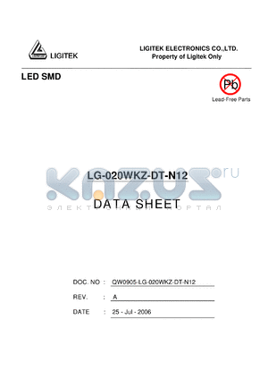 LG-020WKZ-DT-N12 datasheet - LED SMD