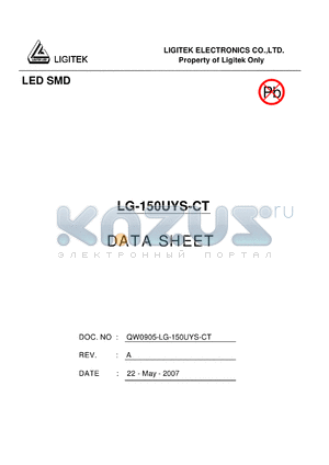 LG-150UYS-CT datasheet - LED SMD
