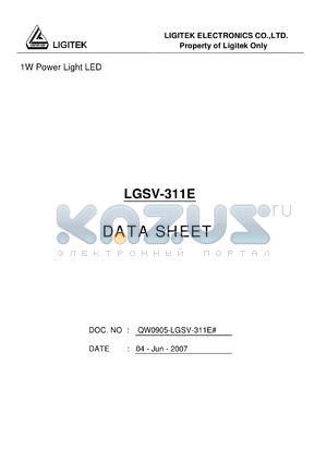 LGSV-311E datasheet - 1W Power Light LED