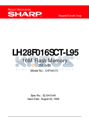 LH28F016SCT-L95 datasheet - 16M Flash Memory 2M (8)