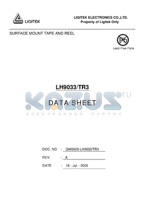 LH9033-TR3 datasheet - SURFACE MOUNT TAPE AND REEL