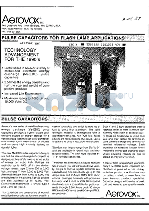 ZD102EW080P datasheet - PULSE CAPACITORS FOR FLASH LAMP APPLICATIONS