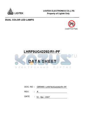 LHRF9UG42292-R1-PF datasheet - DUAL COLOR LED LAMPS