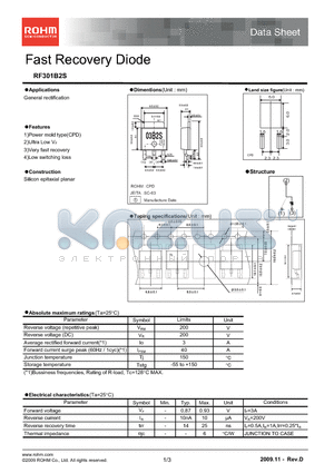 RF301B2S_09 datasheet - Fast Recovery Diode