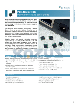 ZEN132V075A48LM datasheet - Polymer Protected Zener Diode