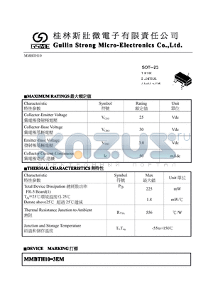 MMBTH10 datasheet - SOT-23