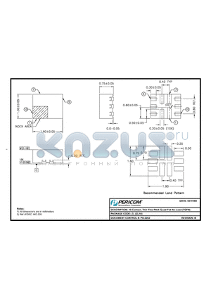 ZL10 datasheet - 10-Contact, Thin Fine Pitch Quad Flat No-Lead (TQFN)