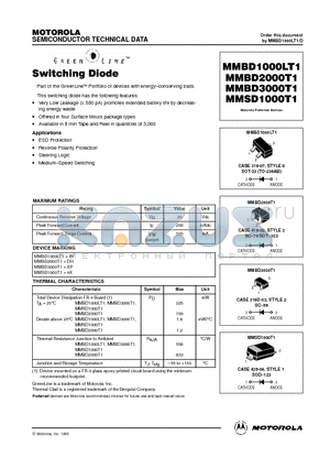 MMSD1000LT1 datasheet - Switching Diode