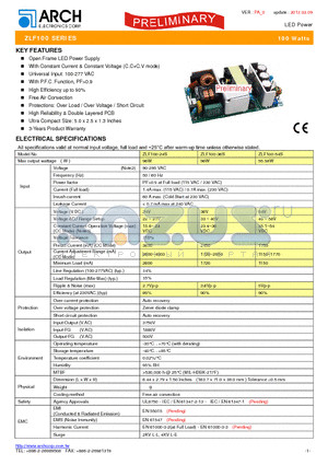 ZLF100-54S datasheet - LED Power