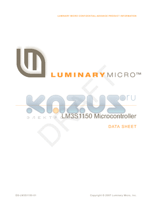 LM3S1120-IRN50-A1 datasheet - Microcontroller