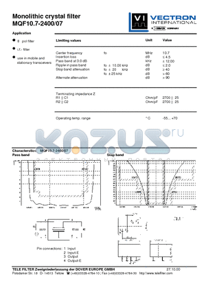 MQF10.7-2400-07 datasheet - MQF10.7-2400-07