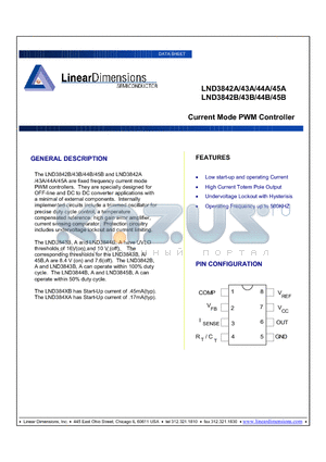 LND3845A datasheet - Current Mode PWM Controller