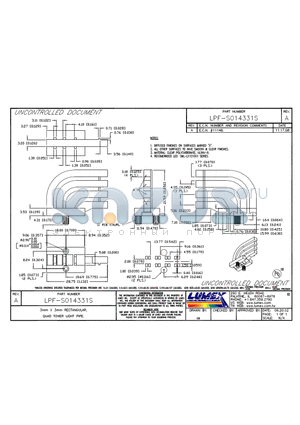 LPF-S014331S datasheet - 3mmx3mm RECTANGULAR