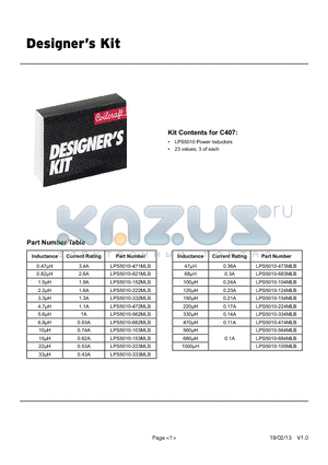 LPS5010-332MLB datasheet - LPS5010 Power Inductors