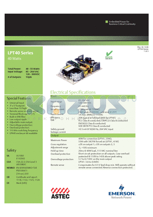 LPT44-T datasheet - 40 Watts