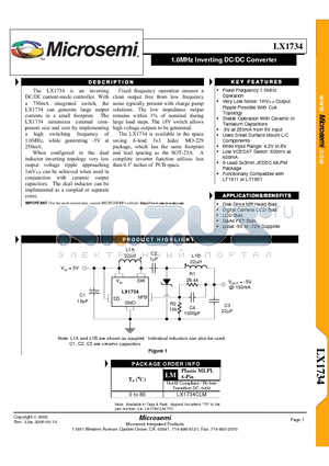 LQH4C470K04M00 datasheet - 1.0MHz Inverting DC/DC Converter