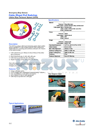 LRTS datasheet - Cable (Rope) Pull Switches