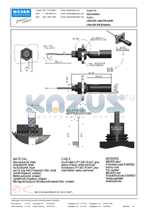 LS03-DK-1A66-PA-500W_DE datasheet - (deutsch) LS Level Sensor