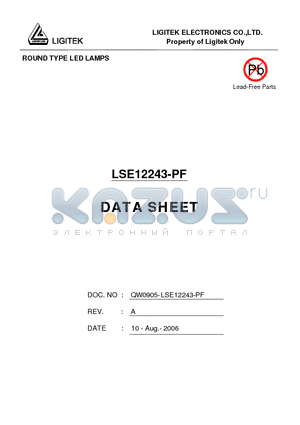 LSE12243-PF datasheet - ROUND TYPE LED LAMPS