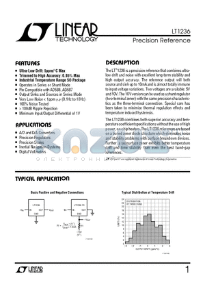 LT1236AIN8-10 datasheet - Precision Reference