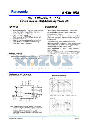 MTM76111 datasheet - VIN = 2.9V to 5.5V 2ch,0.8A General-purpose High Efficiency Power LSI