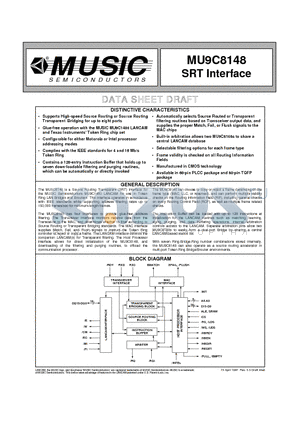 MU9C8148 datasheet - SRT Interface