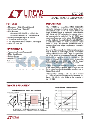 LTC1041_09 datasheet - BANG-BANG Controller