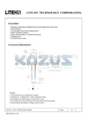 LTE-3271BL datasheet - Property of LITE-ON Only