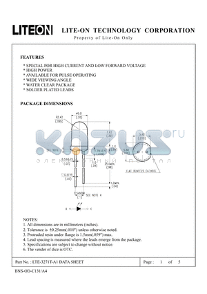 LTE-3271T-A1 datasheet - Property of Lite-On Only