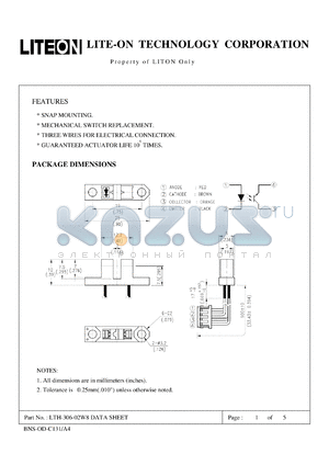 LTH-306-02W8 datasheet - Property of Lite-On Only