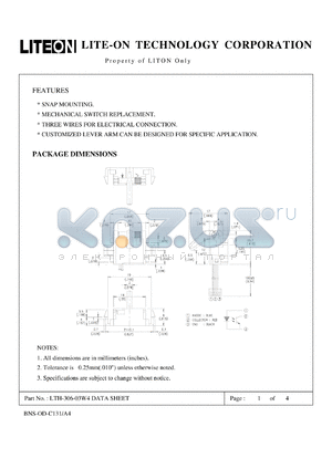 LTH-306-03W4 datasheet - Property of Lite-On Only