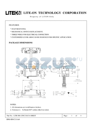 LTH-306-12W2 datasheet - Property of Lite-On Only