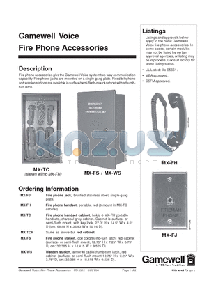 MX-FH datasheet - Fire Phone Accessories