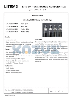 LTL2R3SEK-0D2A datasheet - Property of Lite-On Only