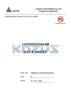 LUYOS3333-S46-AM datasheet - SUPER BRIGHT ROUND TYPE LED LAMPS