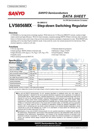 LV5856MX datasheet - Step-down Switching Regulator