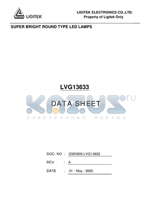LVG13633 datasheet - SUPER BRIGHT ROUND TYPE LED LAMPS