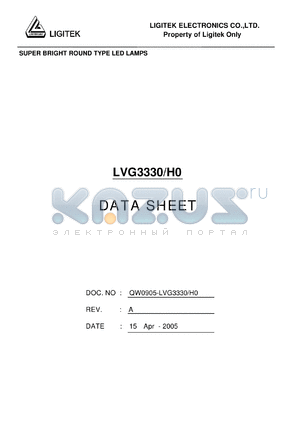 LVG3330-H0 datasheet - SUPER BRIGHT ROUND TYPE LED LAMPS