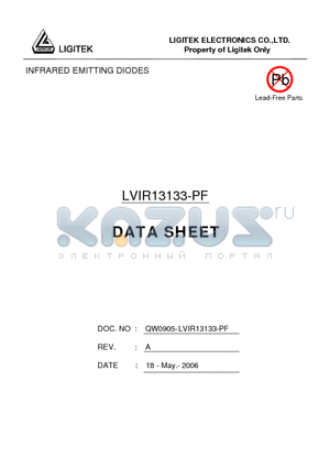 LVIR13133-PF datasheet - INFRARED EMITTING DIODES
