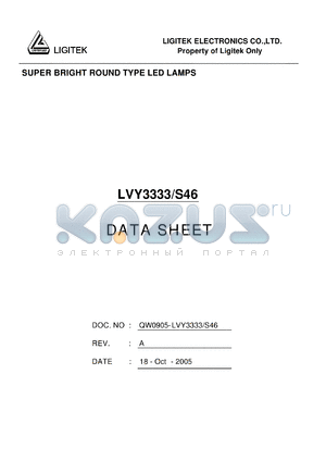 LVY3333/S46 datasheet - SUPER BRIGHT ROUND TYPE LED LAMPS